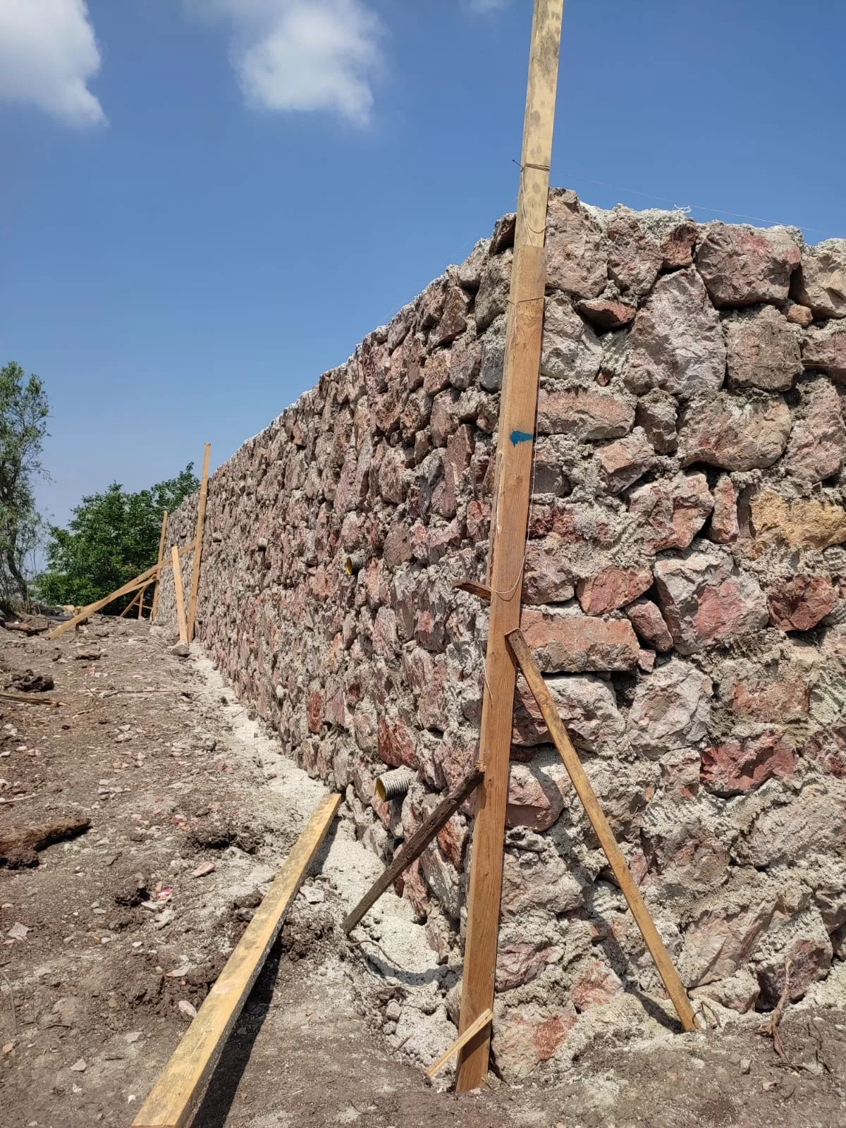 Taş Örgü İstinat Duvarı Yapımı